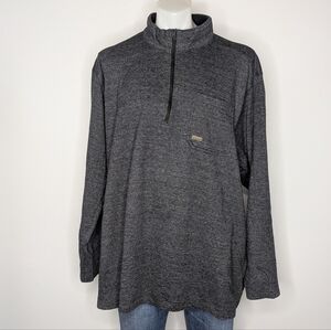 Ariat Rebar Grey 1/3 Zip Long Sleeve Cotton Blend Pullover 3XL